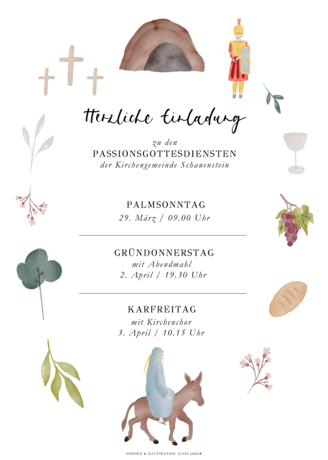 Flyer Passionsgottesdienste